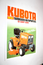 Prospectus Tracteur KUBOTA Tondeuse G2 G3 Tractor Traktor  Brochure Prospekt d'occasion  Cluny