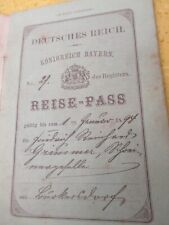 1891 reise pass gebraucht kaufen  Tharandt