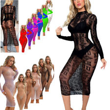 Roupa de dormir feminina sexy lingerie oca rede transparente bodystocking vestido comprar usado  Enviando para Brazil