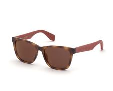 Adidas OR0044 55U Brown Tortoise Square Plastic Sunglasses Frame 54-17-145 NWOT for sale  Shipping to South Africa