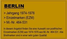 Wybór BERLIN ** wydania rocznika 1974-1976 - nr mi 464 - 531 na sprzedaż  Wysyłka do Poland
