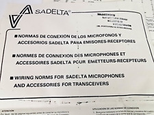 Sadelta wiring norms for sale  FAVERSHAM