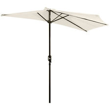 Outsunny 3 (m) Półokrągły parasol ogrodowy Parasol przeciwsłoneczny Metal z korbą Odnowiony na sprzedaż  Wysyłka do Poland