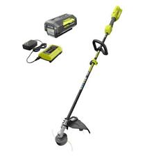 Ryobi RY40250 40-Volt Lithium-Ion Cordless Attachment Capable String Trimmer for sale  USA