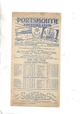 Football programme portsmouth for sale  DONCASTER