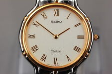 [Quase em perfeito estado] Seiko Dolce 5E30-6A00 relógio de quartzo masculino prata ouro do Japão comprar usado  Enviando para Brazil