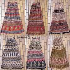 Crinkle Rock Gypsy tribal ethno Indien Inde Nepal goa jupe psy skirt nomad hippy, usado comprar usado  Enviando para Brazil