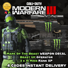 Call Of Duty Modern Warfare 3 Monster Energy FULL BEAST UP OPERADOR DLC COD MW3 comprar usado  Enviando para Brazil