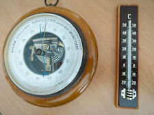 EXCELENTE Barómetro antiguo barómetro de pared termómetro Suecia estación meteorológica rústico, usado segunda mano  Embacar hacia Argentina