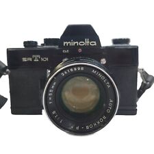 Cámara manual Minolta SRT-101 35 MM con lente Rokkor-PF 1:1,8 55 mm 2416998 segunda mano  Embacar hacia Argentina