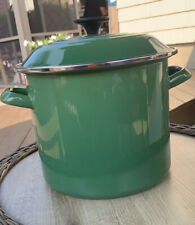 Le Creuset Enameled Steel 6.5 Quart Green Stock Pot for sale  Shipping to Canada