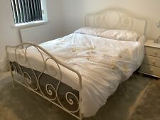Cream metal bed for sale  SUTTON COLDFIELD