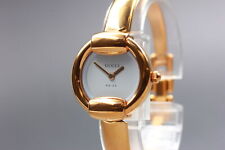 [Exc+5] Relógio feminino vintage Gucci 1400L quartzo tom dourado do Japão comprar usado  Enviando para Brazil
