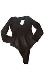 Used, Zara Sweetheart Neckline Bodysuit Black Size M With Tags Ladies  for sale  Shipping to South Africa