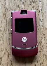 Original Vintage Pink Motorola RAZR Razor Flip Mobile Cell Phone for sale  Shipping to South Africa