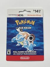 Pokémon Blue 3DS Cartão de Loja EXPIRADO SEM JOGO Blastoise VEJA FOTOS Promo ANÚNCIO comprar usado  Enviando para Brazil