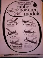 rubber powered model aeroplanes for sale  LEICESTER