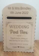 Personalised wooden postbox for sale  LEEDS