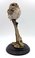 Country artists Tawny Owl perched on a tree stump - Hand crafted & painted -1986 for sale  Shipping to South Africa