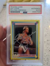 PSA / DNA Auto -  1993 MERLIN WWF Lex Luger - Rare German card - Fast Shipping , used for sale  Shipping to South Africa