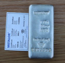 1kg metalor silver for sale  NEWBURY