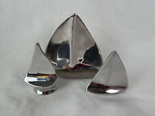 Trio of Hoselton Sailboats Aluminum Modernist Sculpture Figurines 683 684 & 685 for sale  Shipping to South Africa