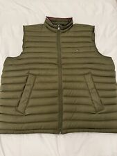 Tommy Hilfiger Gilet Mens XXL Khaki Feather Down Body Warmer Packable for sale  Shipping to South Africa