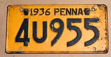 1936 pennsylvania license for sale  Titusville