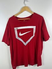 Camiseta Nike Logo Swoosh Masculina Tamanho XL Vermelha Manga Curta Logotipo Dri-Fit, usado comprar usado  Enviando para Brazil
