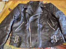 Vintage leather jacket usato  Torino
