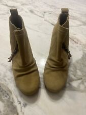 Botas Sperry Wedge couro marrom tornozelo zíper lateral sapatos femininos tamanho 7,5M comprar usado  Enviando para Brazil