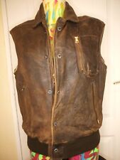 Gilet vintage cuir d'occasion  Paris XVIII