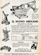 Pubblicita 1927 meccano usato  Biella