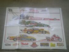 National Hot Rod Association Winston Drag Racing saudando Poster Campeões 2000 CPC-197 comprar usado  Enviando para Brazil