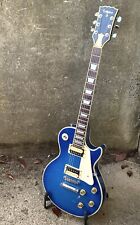 Lotus Les Paul Custom blue electric guitar w/HSC early '80s LP copy 8.6 lbs for sale  Shipping to South Africa