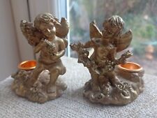 Cherub candlesticks pair for sale  CANNOCK