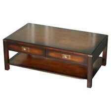 Used, VERY STUNNING VINTAGE MILITARY CAMPAIGN MAHOGANY & BRASS COFFEE TABLE for sale  Shipping to South Africa