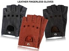 Real leather fingerless for sale  Shipping to Ireland