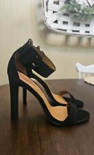 X2B Black Velvet 4” Open Toe Strapped High Heels - Women’s US Size 8.5 for sale  Shipping to South Africa
