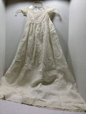 Vestido de batizado de bebê costurado à mão década de 1880 dobra francesa bordado à mão bainha frontal, usado comprar usado  Enviando para Brazil