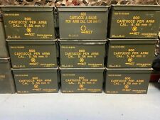 MILITARY ARMY 50 CAL AMMO BOX 5.56 METAL STORAGE CONTAINER TOOL BOX GRADE 1 A, used for sale  Shipping to South Africa