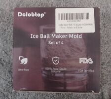 Juego de 4 moldes para fabricante de bolas de hielo Dclotopp... Caja abierta, ¡el contenido interior es nuevo sellado! segunda mano  Embacar hacia Argentina