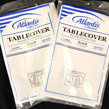 Cubiertas de mesa 2 Atlantis Collection 84" plástico reciclado redondo de alta resistencia segunda mano  Embacar hacia Mexico