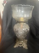 antigua lámpara de mesa victoriana de aceite de queroseno segunda mano  Embacar hacia Mexico