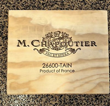 M. Chapoutier caixa de vinho tampa superior WOODEN WINE WALL FRANÇA Rhône comprar usado  Enviando para Brazil
