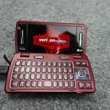 Vintage LG Cell Phone VX9200 Verizon Messenger 2009 Qwerty Maroon Flip Prop for sale  Shipping to South Africa