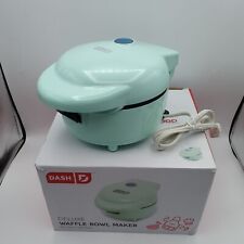 Máquina de fazer tigela de waffle Dash Deluxe Aqua Mint antiaderente 750W café da manhã sobremesa comprar usado  Enviando para Brazil