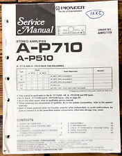 Amplificador Pioneer A-P710 A-P510 manual de serviço *original*, usado comprar usado  Enviando para Brazil