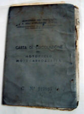 Carta libretto circolazione usato  Concordia Sulla Secchia