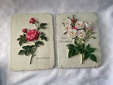 Pair floral wall for sale  PETERBOROUGH